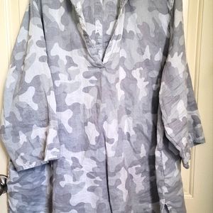 C&C California Linen cover-up/hoodie